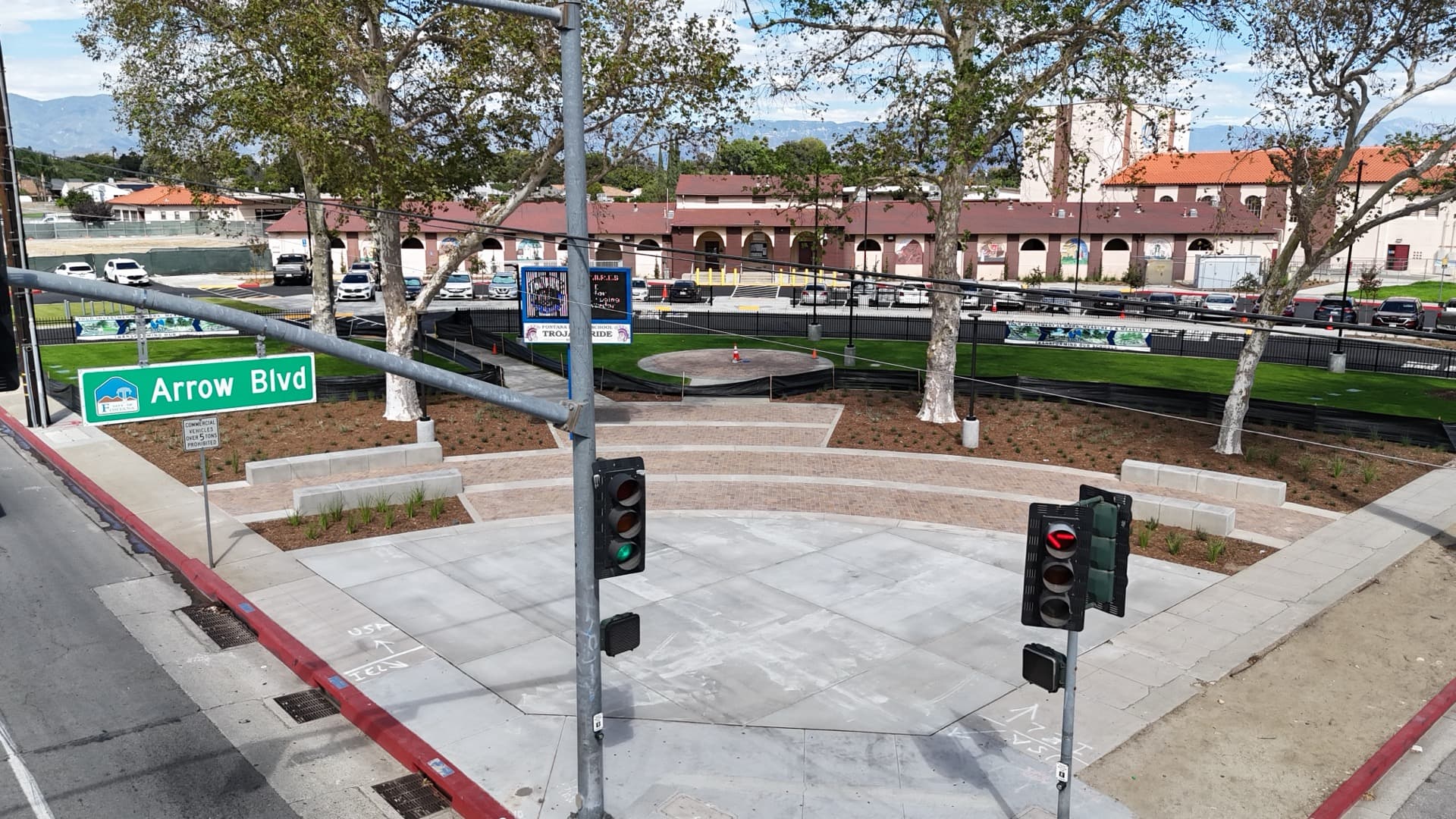 Fontana Middle School amphitheater — completed renovation