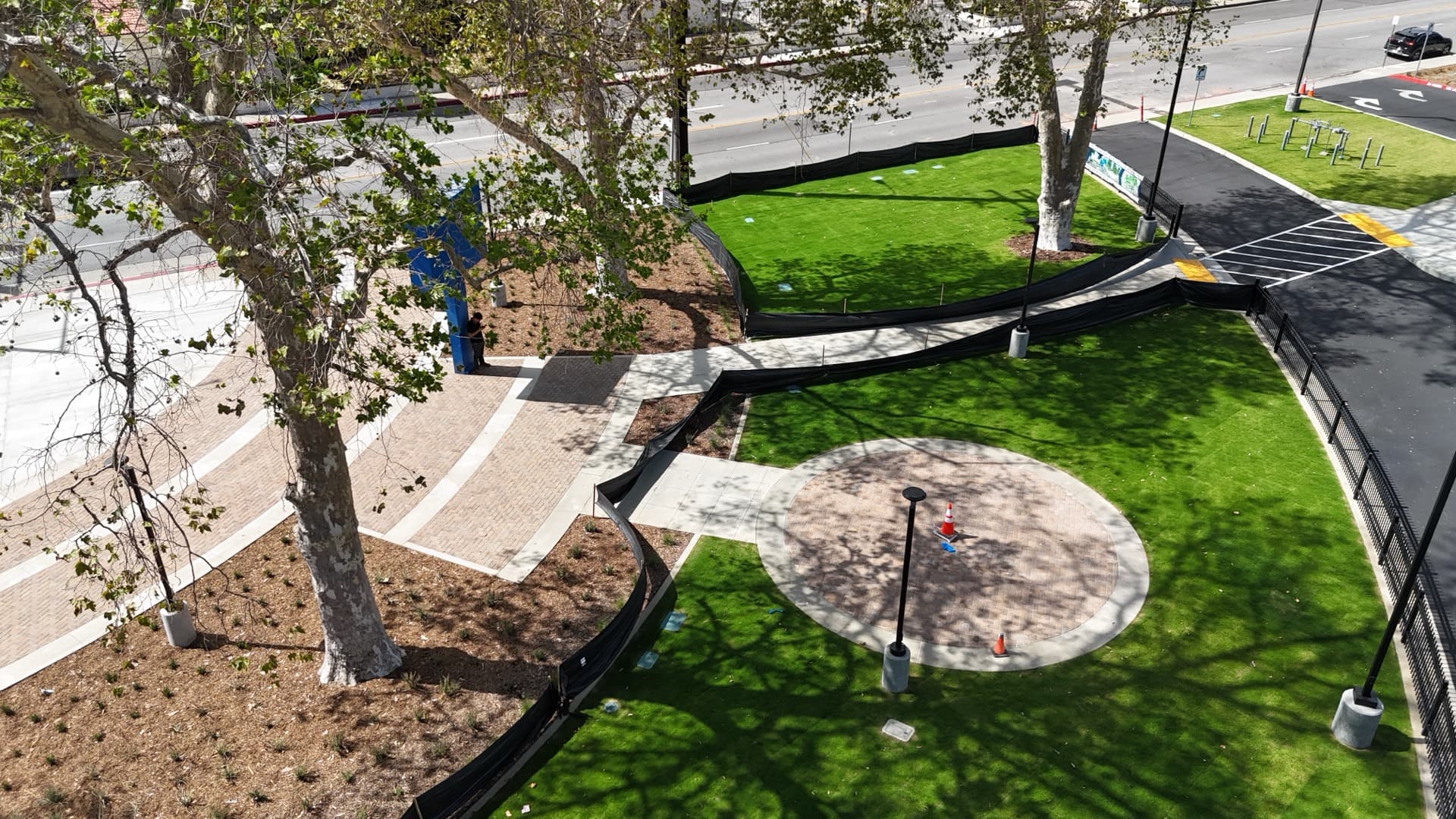 Fontana Middle School aerial view